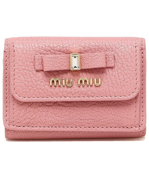 クーポン】【セール 24%OFF】ミュウミュウ 折財布 レディース MIU MIU