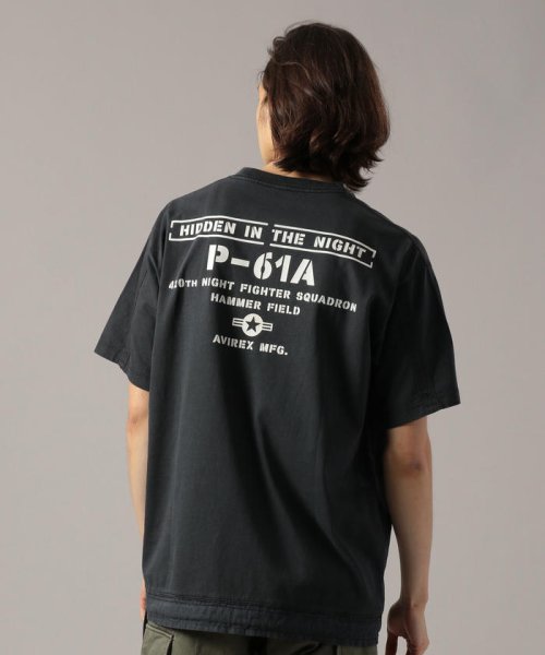 フェードウォッシュ ルーズフィット ミリタリーポケット Tシャツ Fade Wash Loose Fit Military Pocket T Shirt アヴィレックス Avirex D Fashion