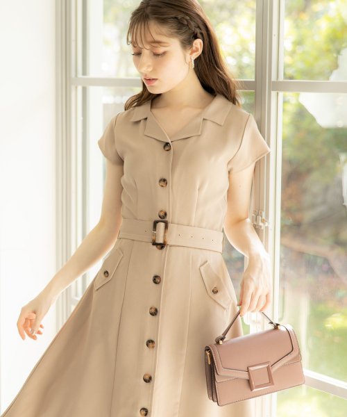 ベルト付きトレンチ風ワンピース トッコクローゼット Tocco Closet D Fashion