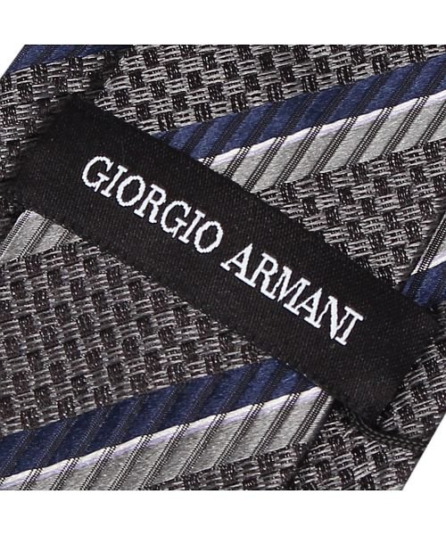 ジョルジオ アルマーニ Giorgio Armani ネクタイ メンズ ストライプ イタリア製 シルク ビジネス 結婚式 ブラック グレー ワインレッド 黒 ジョルジオアルマーニ Giorgioarmani D Fashion