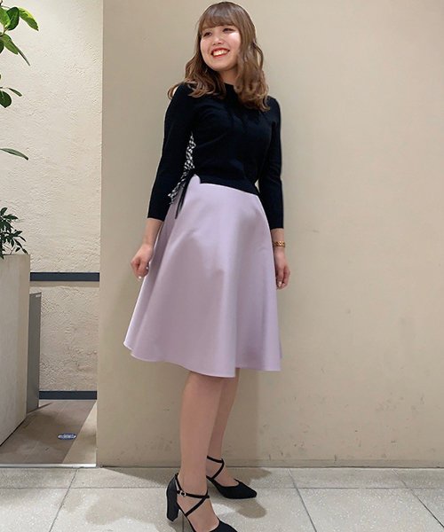 セール 洗濯機で洗える サーキュラーシンプルフレアスカート クイーンズコート Queens Court D Fashion