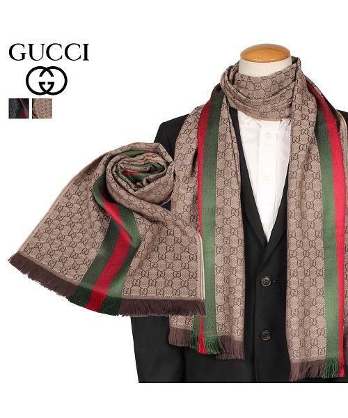 グッチ GUCCI マフラー ストール メンズ レディース GG総柄 SC VERBIER ...