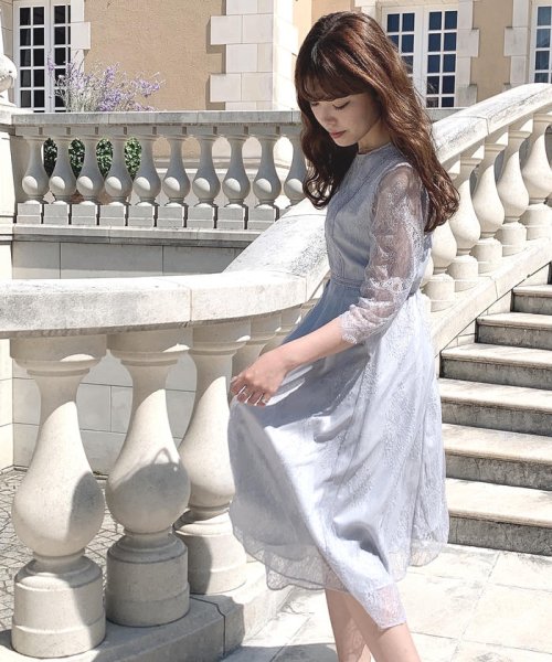 セール テープ付総レースワンピース ミッシュマッシュ Misch Masch D Fashion