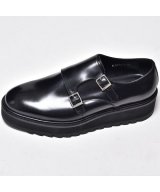 セール 60%OFF】ダブルモンクシューズ シャークソール メンズ 革靴 
