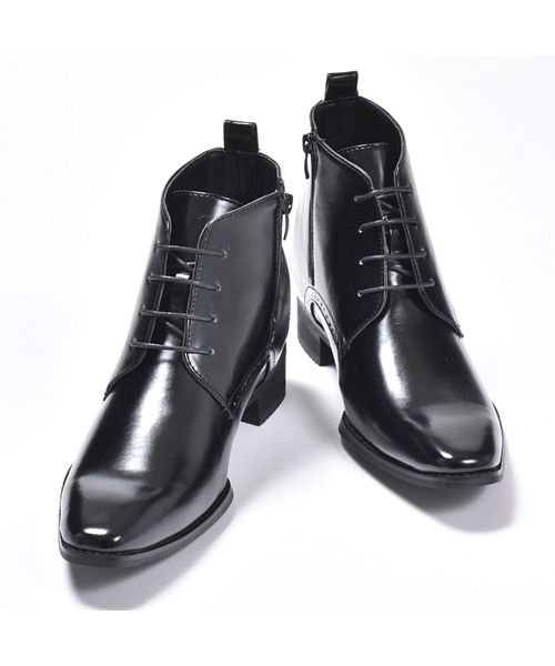 セール 42 Off シークレットブーツ レディース シークレットシューズ メンズ ショートブーツ ブラック 黒 コスプレ 男装 5cm インヒール 可愛い 人気 おしゃれ ブランド シュベック Svec D Fashion