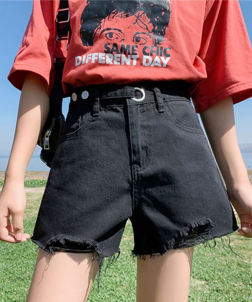 セール25 Off ショートパンツデニム ジーンズ ダメージブラック 美脚効果 セイヘイショップ Seiheishop D Fashion セール25 Off ショートパンツデニム ジーンズ ダメージブラック 美脚効果 セイヘイショップ Seiheishop D Fashion