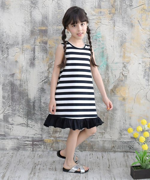 セール ノースリーブaラインボーダーワンピース 子供服bee 子供服bee D Fashion セール ノースリーブaラインボーダーワンピース 子供服bee 子供服bee D Fashion