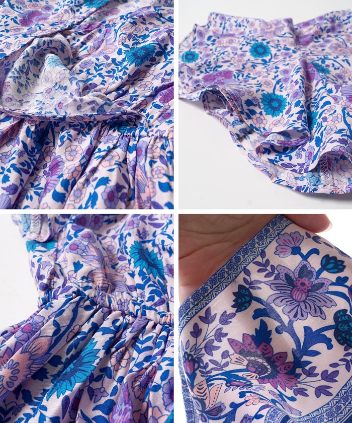 カルヴェンCARVEN ワンピース エスニック 花柄 とろみ 未使用級 S 水色 CARVEN（ワンピース）のフリマアイテム一覧
