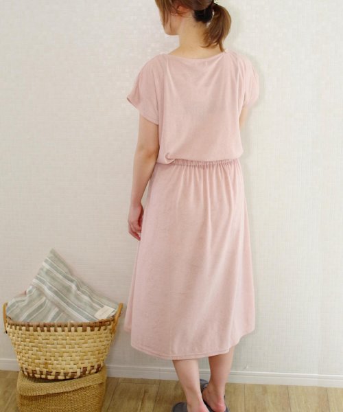 新作 薄パイル ドロストデザインルームワンピース Ss Nt フィズ Fizz D Fashion 新作 薄パイル ドロストデザインルームワンピース Ss Nt フィズ Fizz D Fashion
