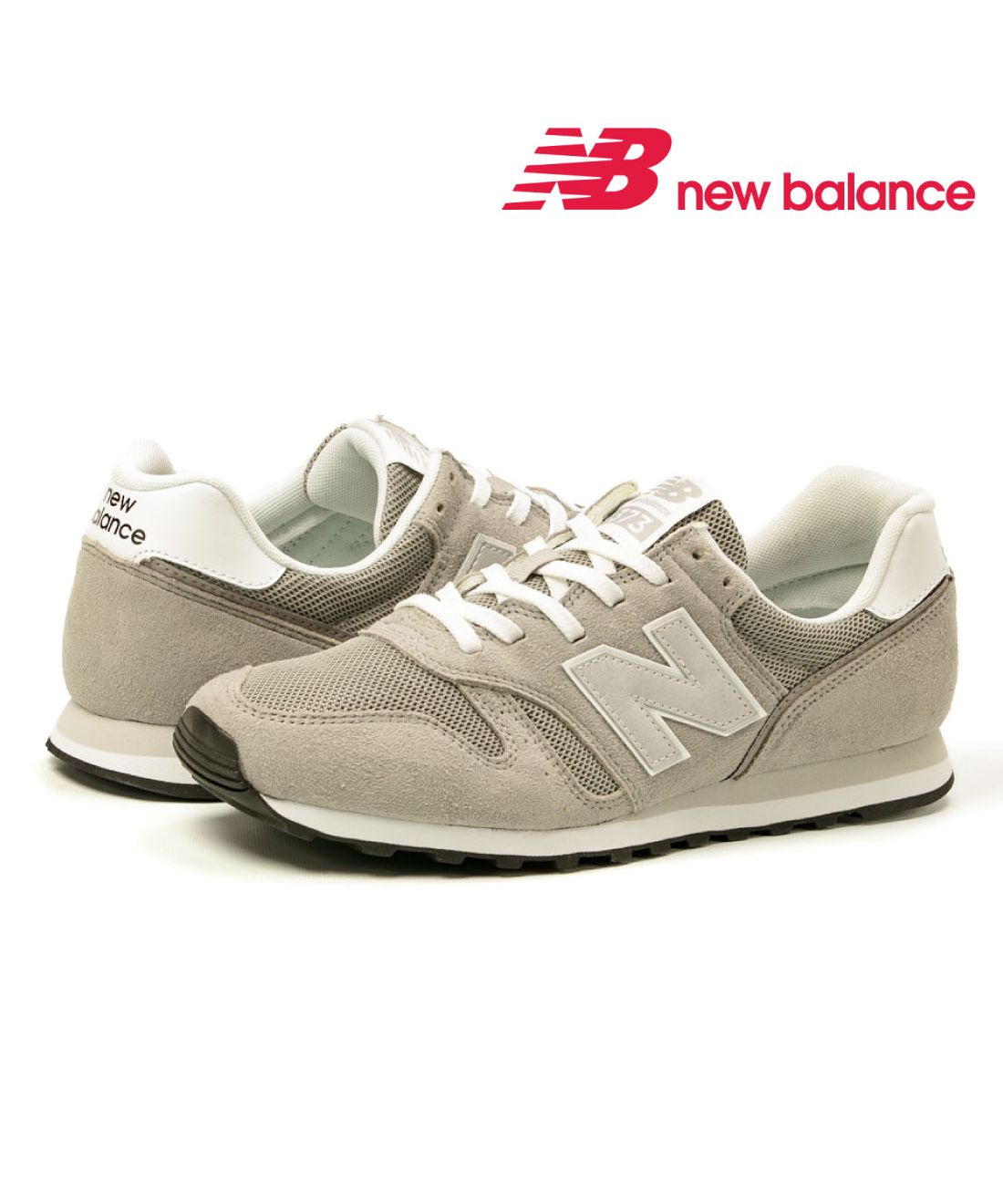 New Balance スニーカー 26cm グレーベージュxグレー系x茶系