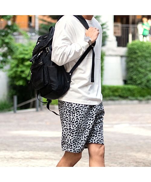 Cavaria レオパードショーツ メンズ ブランド おしゃれ カジュアル 大人 レオパード パンツ ショートパンツ ハーフパンツ 短パン 総柄 ヒョウ柄 膝上 キャバリア Cavaria D Fashion