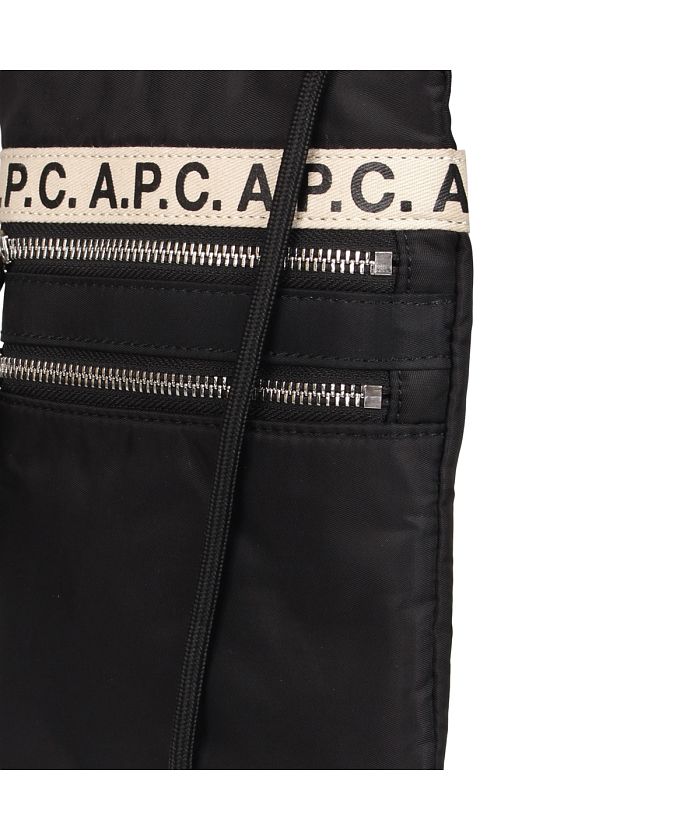 アーペーセー A.P.C. A.P.C. アーペーセー バッグ サコッシュ ショルダーバッグ メンズ レディース REPEAT NECK POUCH  ブラック (503334620) | アーペーセー(A.P.C.) - d fashion