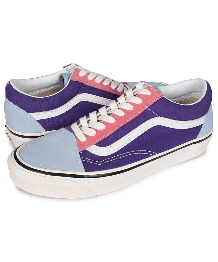 vansのスニーカー ブラック&パープル