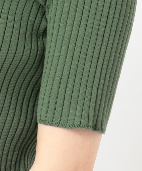 セール 毛羽立ちにくい コンパクトコットンリブ ニット Anyfam Anyfam D Fashion