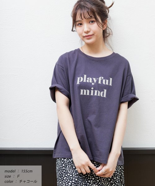 セール】ロゴプリントTシャツ Tシャツ カットソー トップス 半袖 レディース ロゴ カジュアル コットン お家コーデ ロゴT ゆったり クルーネック 新色(503313571) アドティエ(ad thie) d fashion Tシャツ カットソー トップス