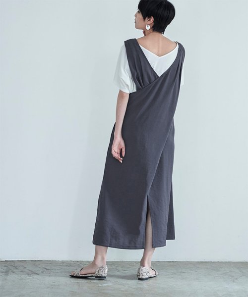 セール ビンテージリネンライクバッククロスワンピース ミエット Miette D Fashion セール ビンテージリネンライクバッククロスワンピース ミエット Miette D Fashion