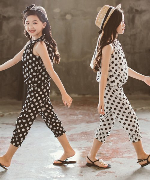 セール 子供服 女の子 セットアップ ドット柄 半袖 おしゃれ 袖なし 夏 キャミソール シフォン上下セット ベビー服 キッズ 洋服 ミニミニストア Miniministore D Fashion セール 子供服 女の子 セットアップ ドット柄 半袖 おしゃれ 袖なし 夏 キャミソール シフォン上下セット ベビー服 キッズ 洋服 ミニミニストア Miniministore D Fashion