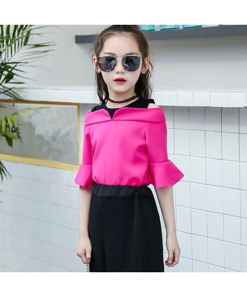 セール 子供服 セットアップ キッズ 女の子 シフォン 上下2点セット おしゃれ かわいい 通学着 ジュニア カジュアル トップス ミニミニストア Miniministore D Fashion