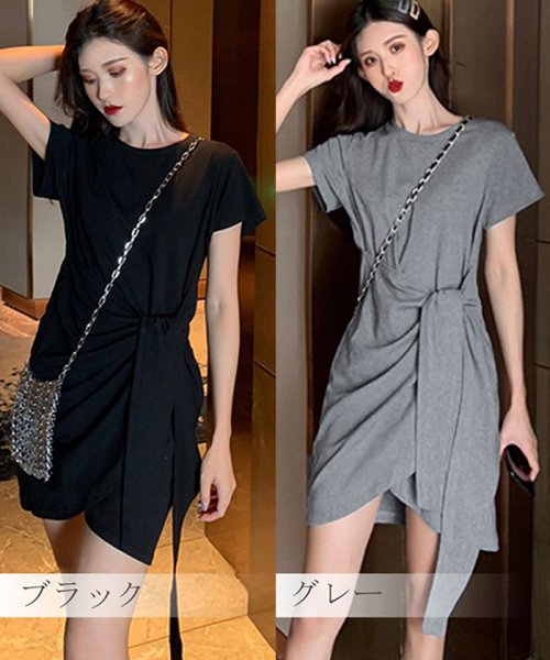 セール10 Off ドレープワンピース ウエストリボン ミニワンピース 半袖 レディース チュニックワンピ 黒 Tシャツワンピース 春夏 ハイウエスト ミニミニストア Miniministore D Fashion セール10 Off ドレープワンピース ウエストリボン ミニワンピース 半袖 レディース チュニックワンピ 黒 Tシャツワンピース 春夏 ハイウエスト ミニミニストア Miniministore D Fashion