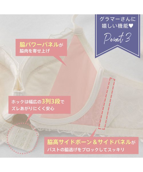 セール フルブルーム 脇高 単品ブラジャー Fghカップ エメフィール ブラジャー セクシー 下着 レディース ブラ 脇肉 脇高ブラ わきだか レース 女性 痛く 503350820 エメフィール Aimerfeel D Fashion