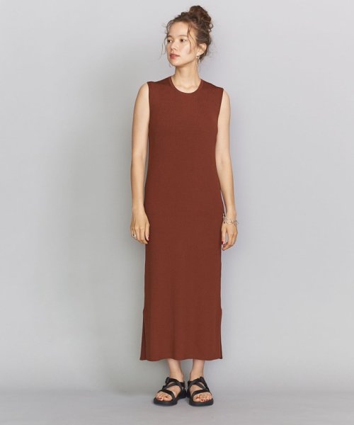 セール By リブスリットノースリーブワンピース ウォッシャブル O ビューティアンドユース ユナイテッドアローズ Beauty Youth United Arrows D Fashion