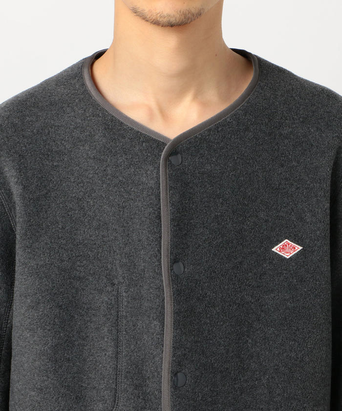 DANTON ノーカラー フリースジャケット DANTON/ダントン】フリース ノーカラー ジャケット #JD－8939
