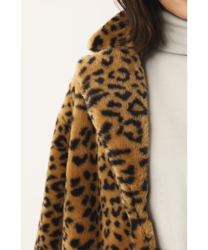 セール】LEOPARD FAKE FUR COAT(503352971) | ラグアジェム