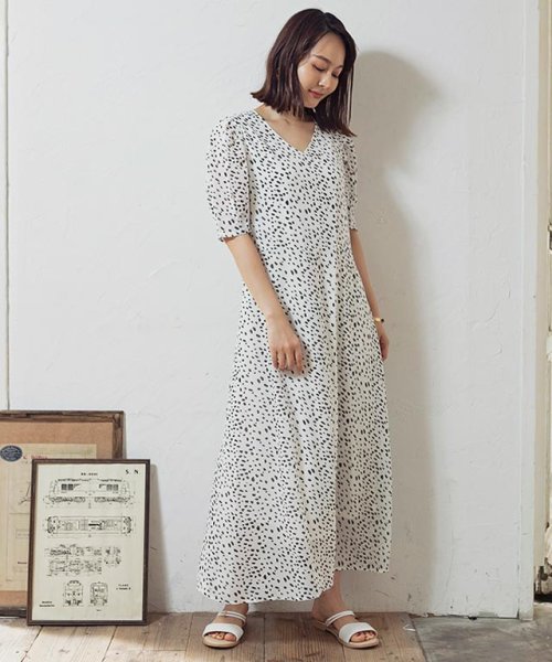 セール15 Off ワンピース パワショルダルメシアン柄ワンピース 0404 グローウィングリッチ Growingrich D Fashion セール15 Off ワンピース パワショルダルメシアン柄ワンピース 0404 グローウィングリッチ Growingrich D Fashion