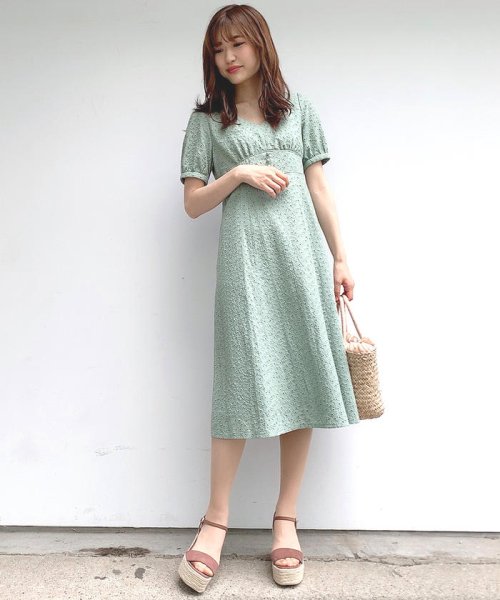 セール 綿刺繍レースワンピース ミッシュマッシュ Misch Masch D Fashion