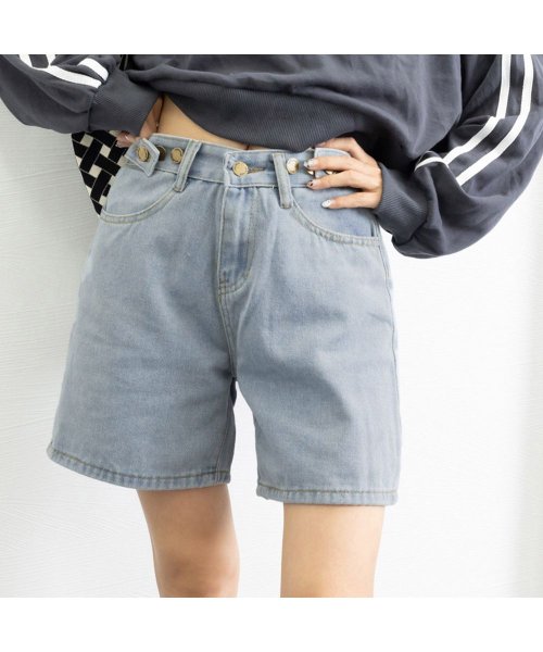 セール10 Off デニム ショートパンツ レディース ハイウエスト ショートワイドパンツ 春夏秋 ホットパンツ ゆったり 短パン 裾ロールアップ ミニミニストア Miniministore D Fashion セール10 Off デニム ショートパンツ レディース ハイウエスト ショートワイドパンツ 春夏秋 ホットパンツ ゆったり 短パン 裾ロールアップ ミニミニストア Miniministore D Fashion