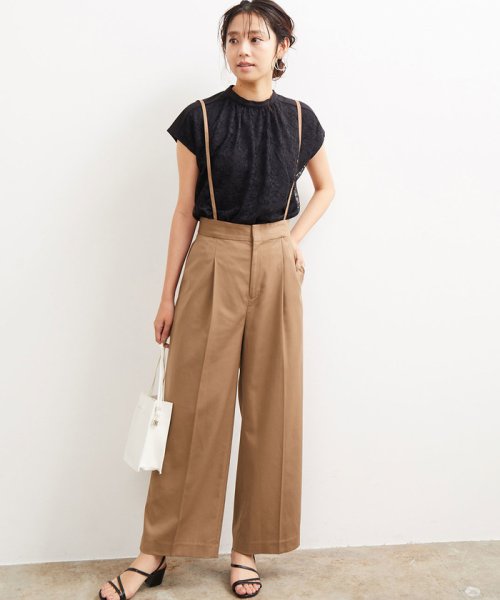 セール サスペンダー付ワイドパンツ ビス Vis D Fashion