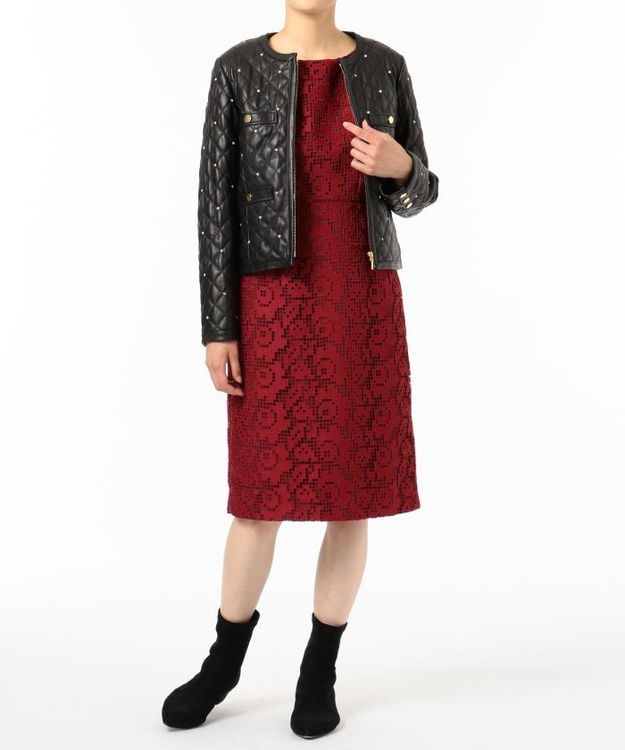 グレースコンチネンタルキルティングスタッズジャケット ¥85,800