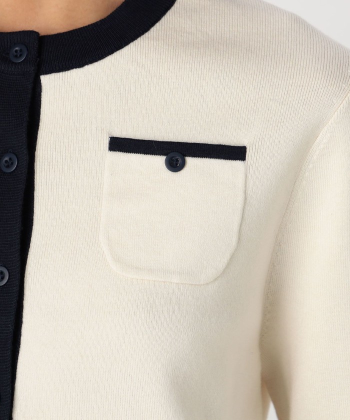 TVドラマ着用】CABaN コットンカシミヤ バイカラークルーネック TVドラマ着用】CABaN コットンカシミヤ バイカラークルーネック