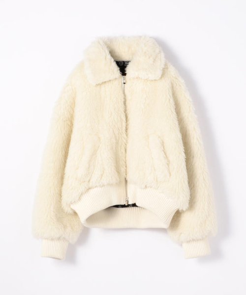 セール 50%OFF】アルパカファー リバーシブルショートブルゾン 