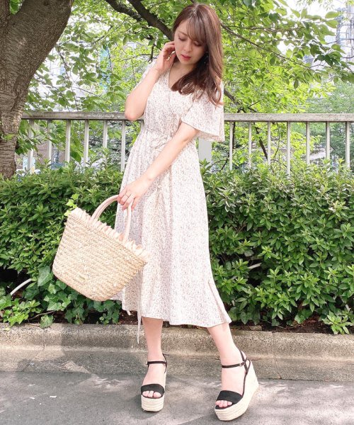 セール 小花柄カシクールワンピース ミッシュマッシュ Misch Masch D Fashion