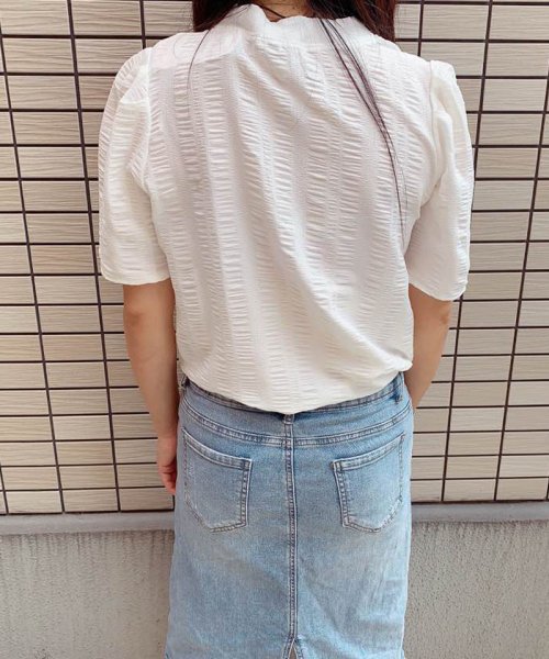 セール 10 Off ブラウストップス 白 半袖 薄手 無地 Tシャツ レディース 半袖トップス 半袖カットソー おしゃれ 通勤 大人可愛い カジュアル ショッピングゴー Shoppinggo D Fashion