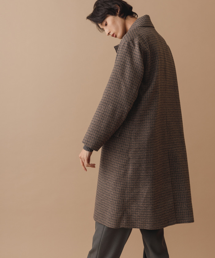 HYBRID TWEED】オーバーサイズ ステンカラーコート(503370872