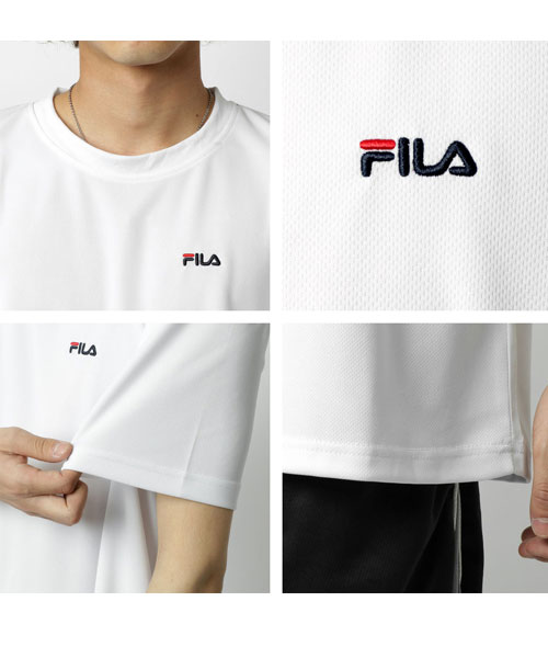 FILA】フィラ ドライ ワンポイント 半袖 Tシャツ/スポーツ 吸水
