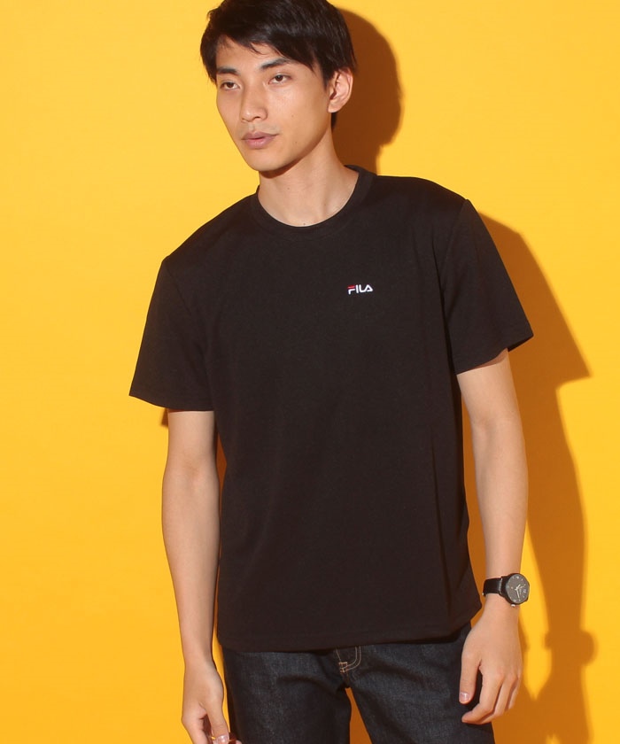 FILA】フィラ ドライ ワンポイント 半袖 Tシャツ/スポーツ 吸水