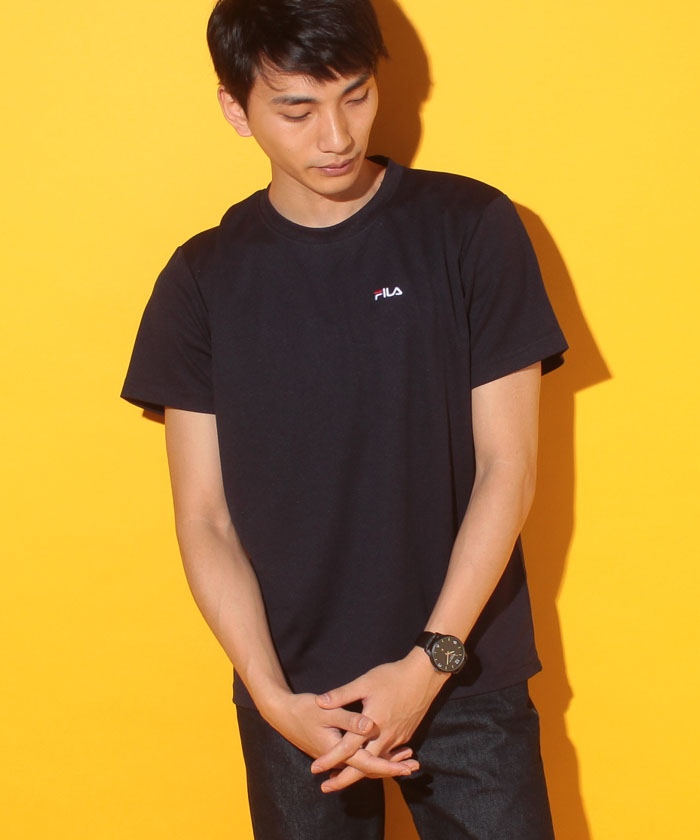 FILA】フィラ ドライ ワンポイント 半袖 Tシャツ/スポーツ 吸水