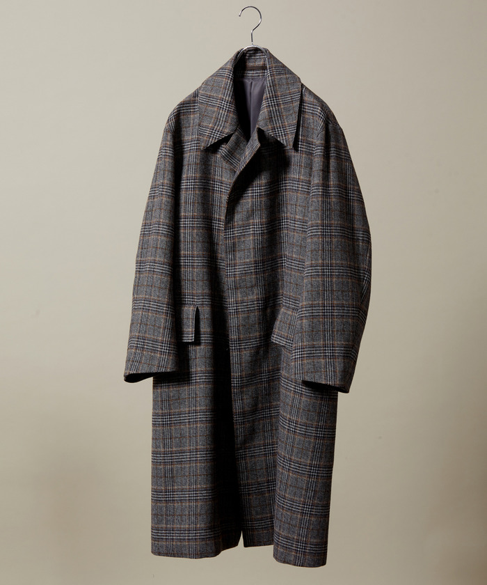 HYBRID TWEED】オーバーサイズ ステンカラーコート(503370872 HYBRID TWEED】オーバーサイズ ステンカラーコート(503370872