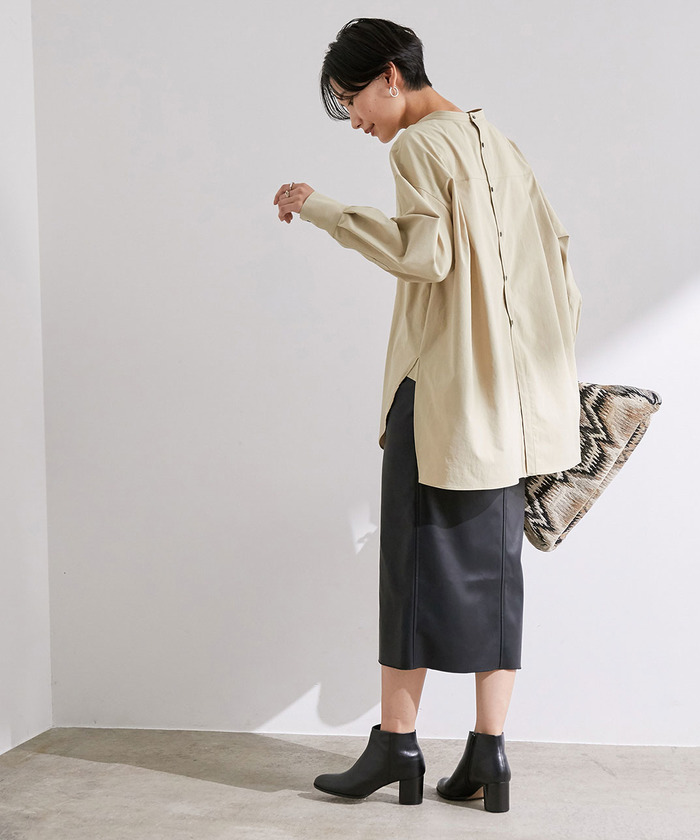 バックオープンバンドカラーシャツ(503371656) | アダム エ ロペ