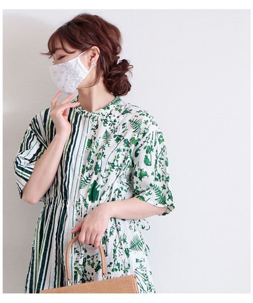 花柄刺繍の美麗レースマスク サワアラモード Sawa A La Mode D Fashion