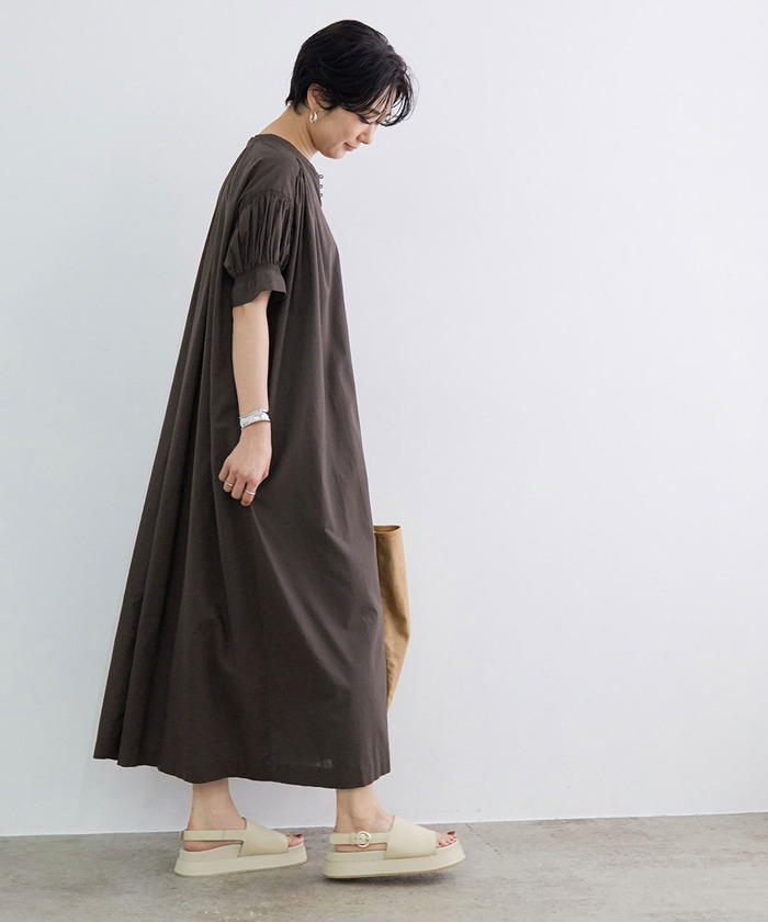 アダムエロペロングワンピース 楽天市場】【SALE／70%OFF】強撚コットンAラインロング