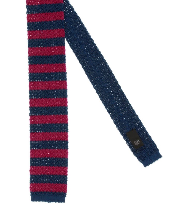 クーポン】アスコット/ASCOT ボーダー柄シルクニットタイ 6.0cm