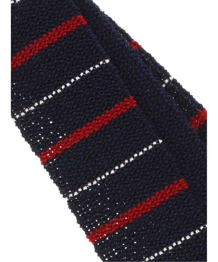 クーポン】アスコット/ASCOT ボーダー柄シルクニットタイ 6.0cm