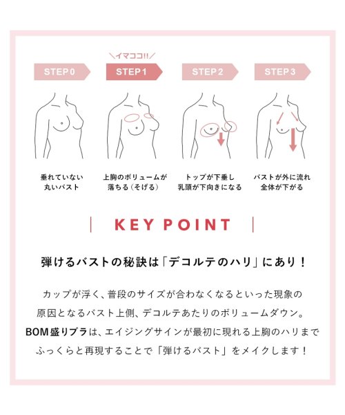 クーポン ラクなのに盛れるソフトワイヤー Bom盛りブラ ブラ ショーツセット グラマーサイズ 脇高 補正 谷間 ブラジャー 盛り 大きいサイズ ツーハッチ Tu Hacci D Fashion