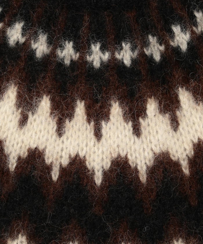 BATONER/バトナー】MOHAIR NORDIC CREW NECK モヘアノルディック