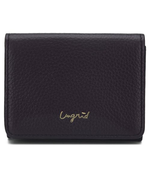 アングリッド Ungrid 財布 ミニ財布 三つ折り レディース Tri Fold Mini Wallet ブラック グレー ネイビー オーク オリーブ キャメ アングリッド Ungrid D Fashion