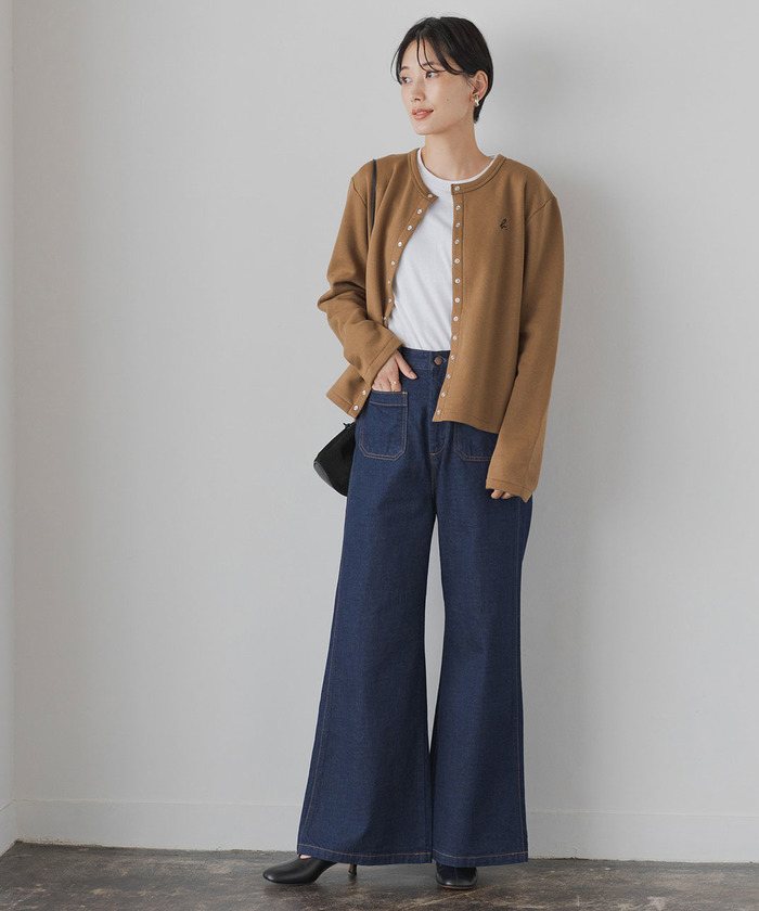 agnes b. pour ADAM ET ROPE'】CARDIGAN PRESSIONS(503391804 agnes b. pour ADAM ET ROPE'】CARDIGAN PRESSIONS(503391804